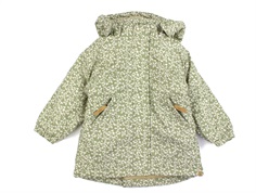 Lil Atelier oil green printed winter jacket